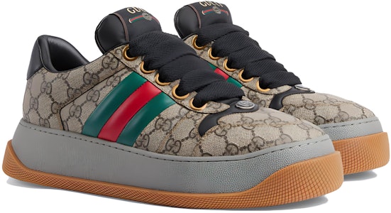 Gucci复古运动鞋‘GG老花 - 米褐色’ 771460-FACTH-9749 Lookbook Gucci复古运动鞋‘GG老花 - 米褐色’ 771460-FACTH-9749