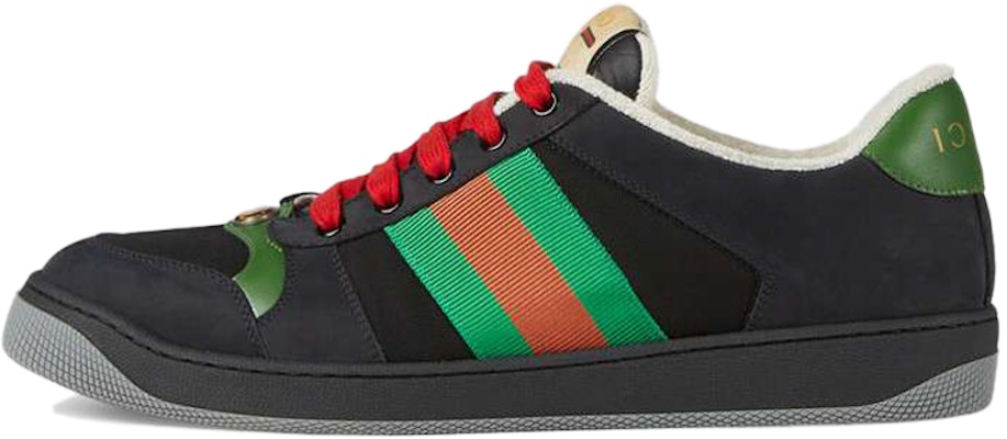 Gucci Screener Suede 'Hitam Hijau' 576223-9PYQ0-1098 Buy Gucci Screener Suede 'Hitam Hijau' 576223-9PYQ0-1098