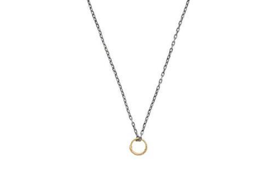 GUCCI Serpentine Pendant Elegant Sterling Silver Necklace Unisex Gold. 461997-08202-8170
