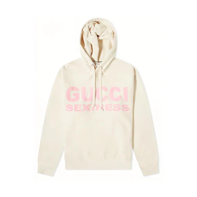 Gucci Sexiness Letter Print Hoodie Off-White Autumn Fashion 569828-XJCK2-9221