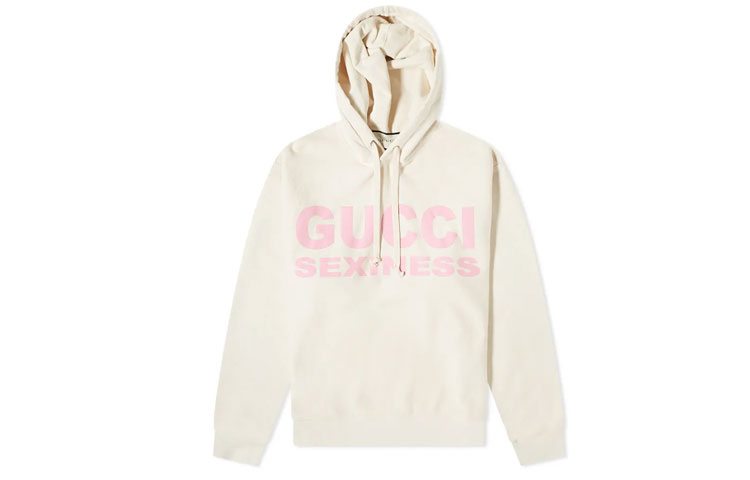 Gucci Sexiness Letter Print Hoodie Off-White Autumn Fashion 569828-XJCK2-9221 圖 2