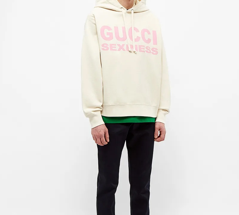Gucci Sexiness Letter Print Hoodie Off-White Autumn Fashion 569828-XJCK2-9221 圖 3