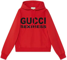 Gucci Sexiness Logo Print Hoodie Red Fashionable Pullover 569828-XJCK2-6249 Gucci Sexiness Logo Print Hoodie Red Fashionable Pullover 569828-XJCK2-6249