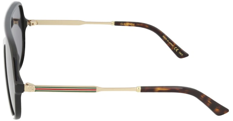 古驰护目镜太阳镜 黑色/金色/灰色 (型号: GG0199S-30001806-001) Lookbook 古驰护目镜太阳镜 黑色/金色/灰色 (型号: GG0199S-30001806-001)