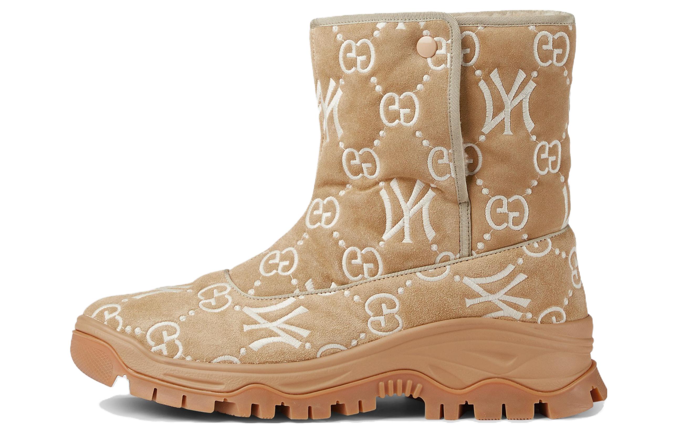 Gucci Short Boots 'Beige Slip-On Round Toe Comfort' 723222-AABAI-9553