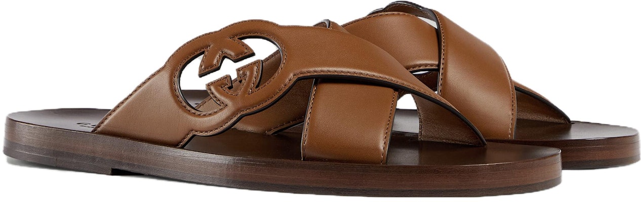 グッチ サイド インターロッキングG スライドサンダル 'ブラウン' 738471-US000-2535 738471-US000-2535 Order グッチ サイド インターロッキングG スライドサンダル 'ブラウン' 738471-US000-2535 738471-US000-2535