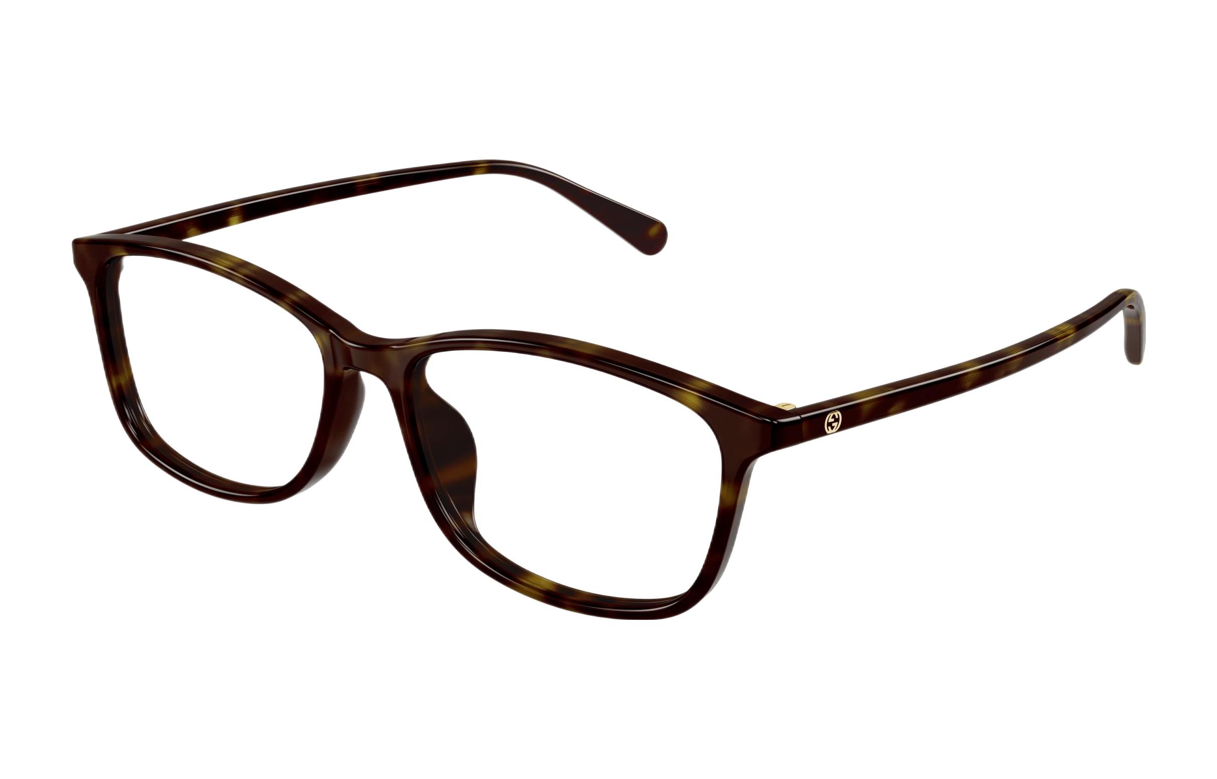 GUCCI Side Logo Classic Rectangular Brown Optical Glasses for Men. GG1354OA-002