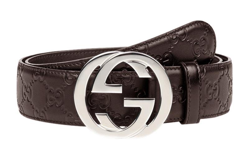 Lookbook GUCCI Signature Double G Brown Leather Belt 4cm with Gift Box 411924-CWC1N-2140