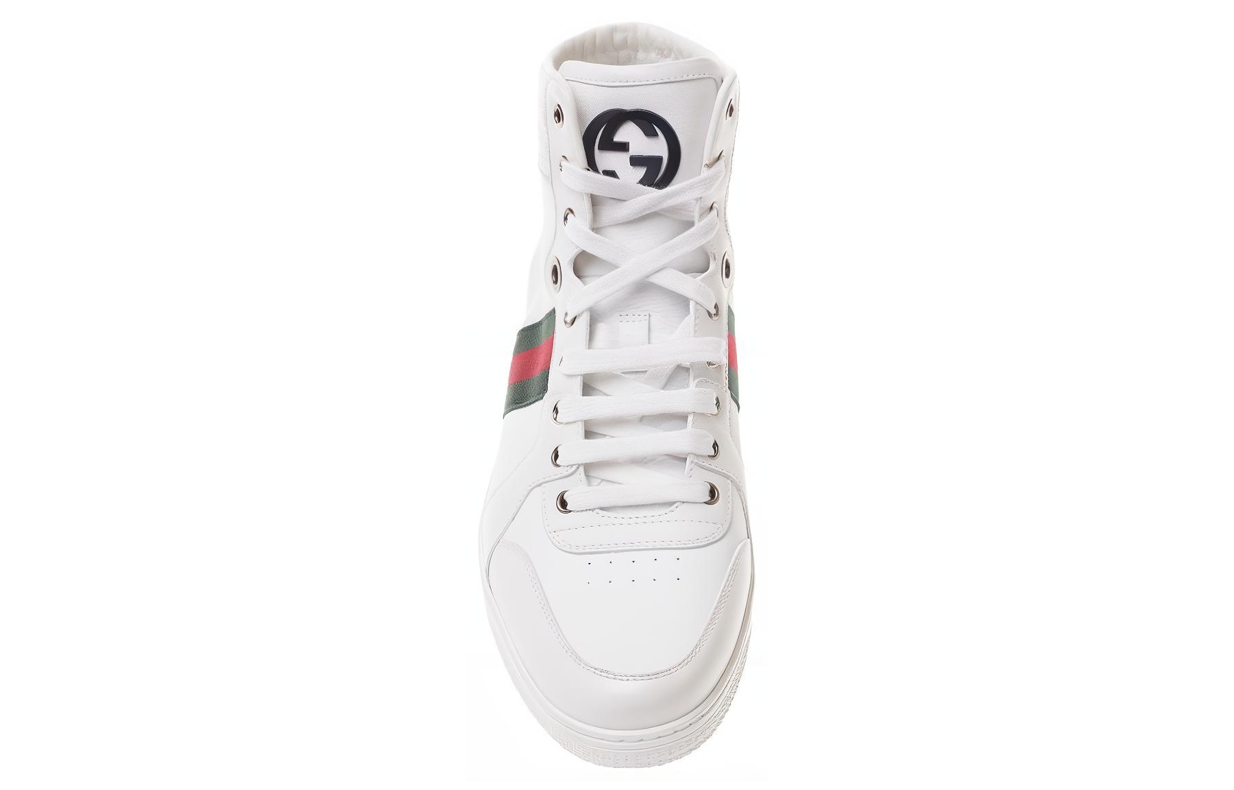 Shop Gucci Signature High Leather 'White' 221825-ADFX0-9060
