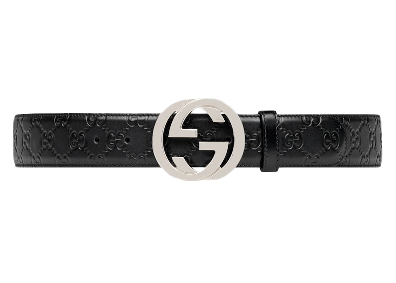 Gucci Signature Leather Belt Black