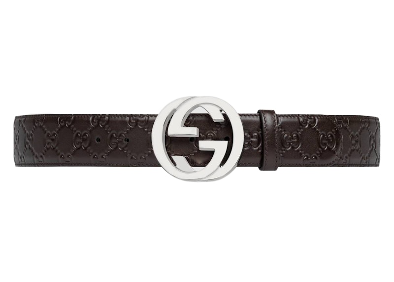 Gucci Signature Leather Belt Brown
