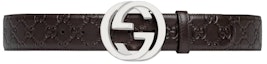 Buy Gucci Signature Leather Belt Brown