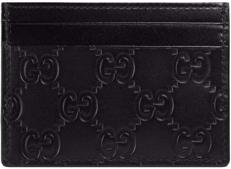 gucci-signature-leather-card-holder-gg-5-card-slot-black