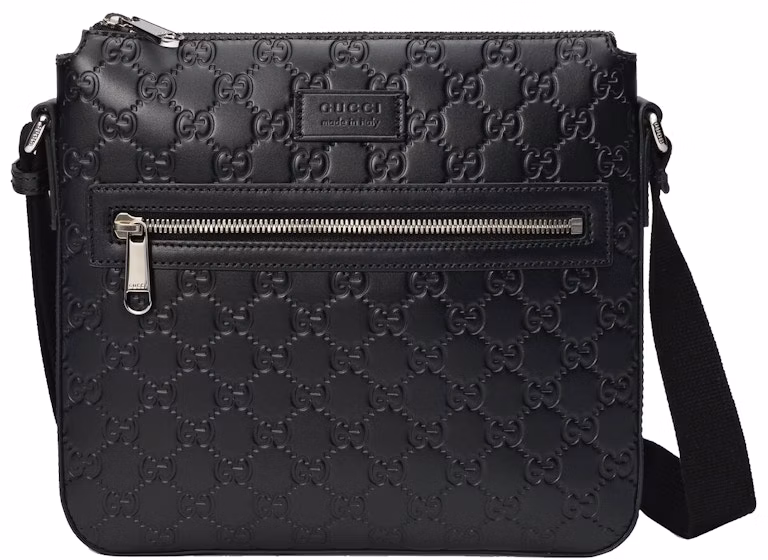 gucci-signature-messenger-black
