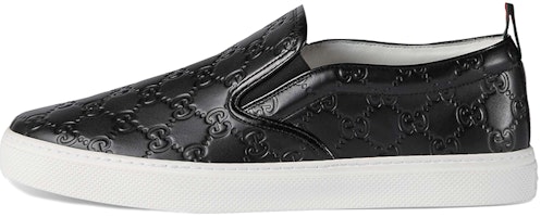 Gucci Signature Slip-On Sneaker 'Black' 407364-CWCE0-1174 Gucci Signature Slip-On Sneaker 'Black' 407364-CWCE0-1174
