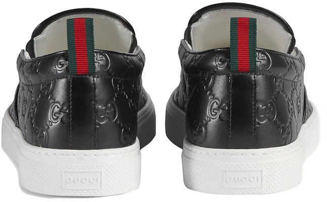 Gucci Signature Slip-On Sneaker 'Black' 407364-CWCE0-1174 Shop Gucci Signature Slip-On Sneaker 'Black' 407364-CWCE0-1174