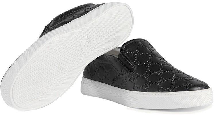 Gucci Signature Slip-On Sneaker 'Black' 407364-CWCE0-1174 Purchase Gucci Signature Slip-On Sneaker 'Black' 407364-CWCE0-1174