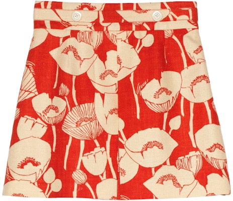 GUCCI 丝质红色A字裙 花卉印花 Endless Overture系列 661562-ZAGUI-6397 Buy GUCCI 丝质红色A字裙 花卉印花 Endless Overture系列 661562-ZAGUI-6397