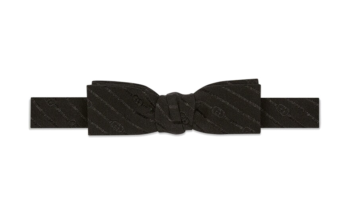 GUCCI Silk Bow Tie Black  Fashion Accessory 742247-4GAF1-1000 圖 2