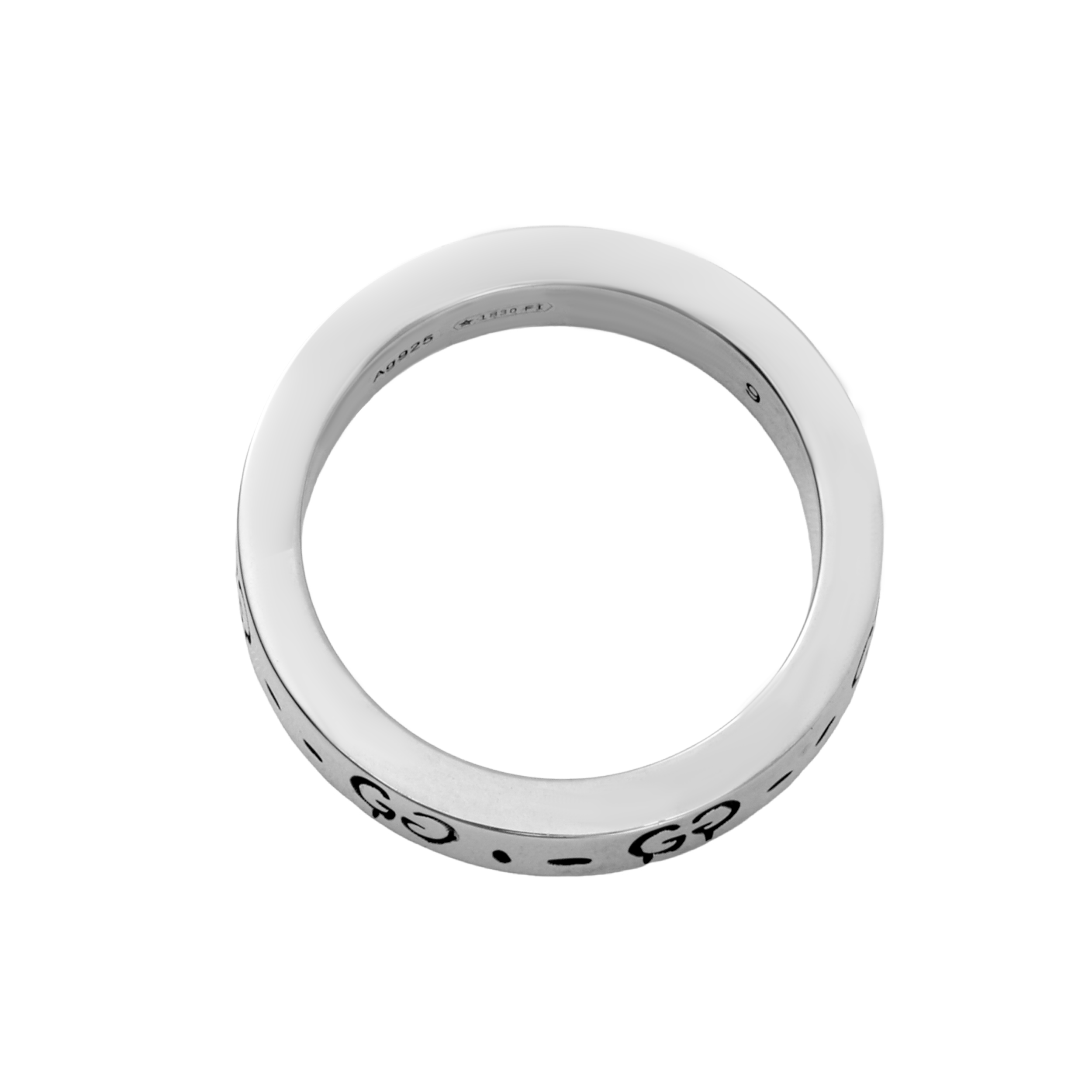 Lookbook GUCCI Silver 0.4cm 925 Sterling Ring Unisex Couple Style. 477932-J8400-0701-2021