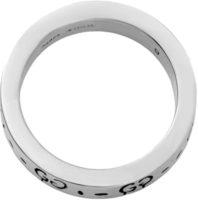 GUCCI Silver 0.4cm 925 Sterling Ring Unisex Couple Style. 477932-J8400-0701-2021 Lookbook GUCCI Silver 0.4cm 925 Sterling Ring Unisex Couple Style. 477932-J8400-0701-2021
