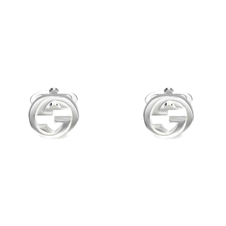 GUCCI Silver 925 Unisex Cufflinks Minimalist Design Silver Color. 798542J8400 圖 2