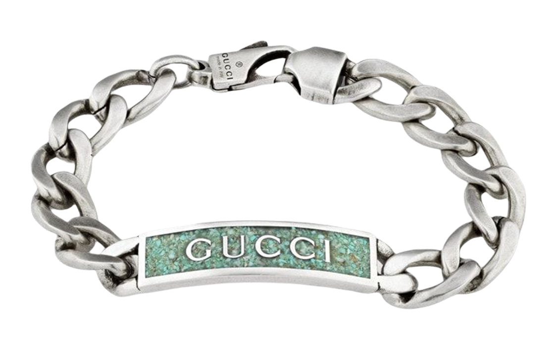 GUCCI Silver Bracelet with Gucci Logo Unisex. 678712-J8410-9071