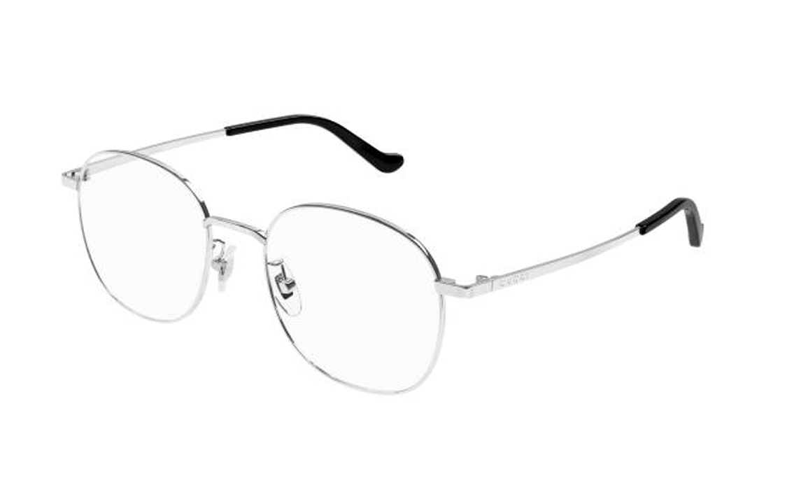 GUCCI Silver Irregular Acetate Optical Eyewear Frame for Men. GG1469OA002
