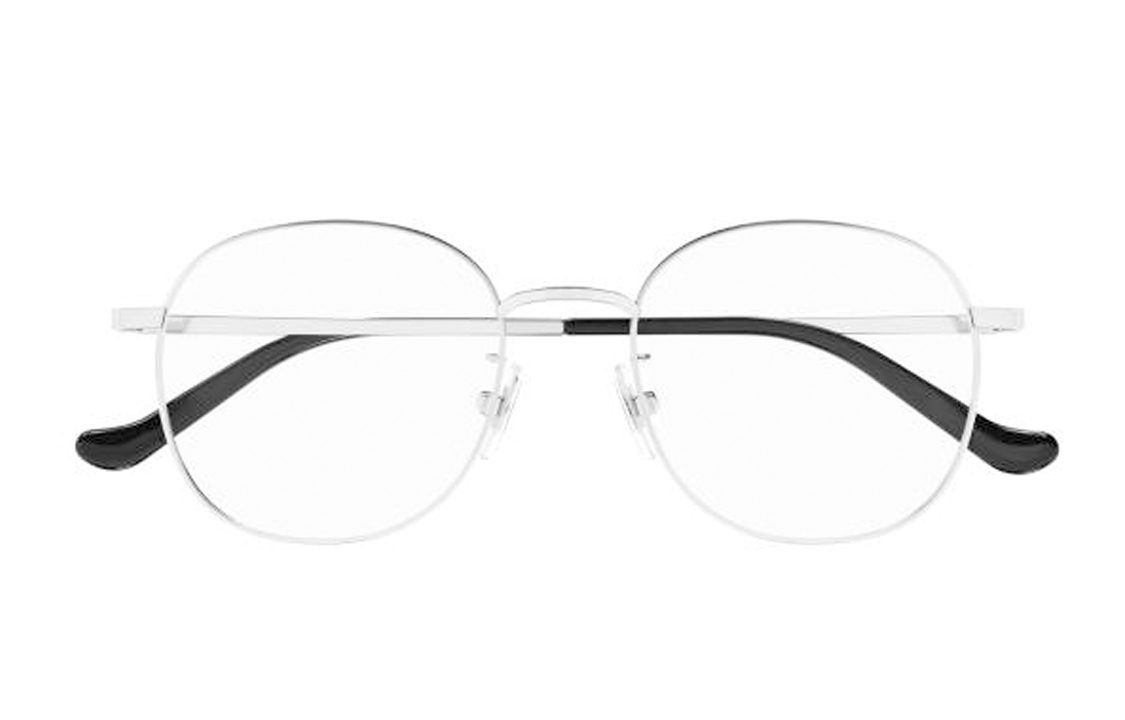 Lookbook GUCCI Silver Irregular Acetate Optical Eyewear Frame for Men. GG1469OA002