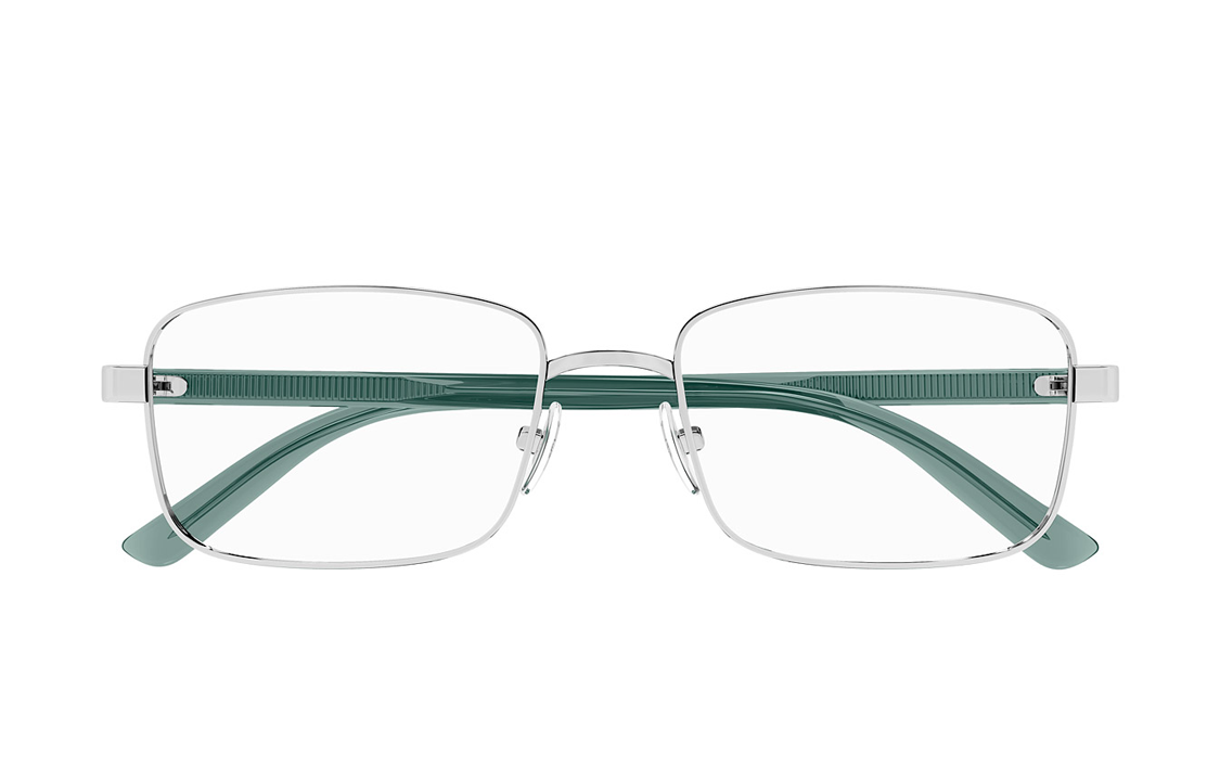 GUCCI Silver Irregular Optical Glasses Unisex with Logo Print Temples. GG1586O 圖 3