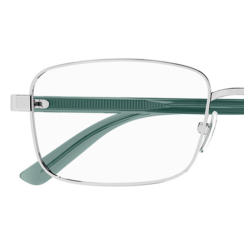 GUCCI Silver Irregular Optical Glasses Unisex with Logo Print Temples. GG1586O 圖 4