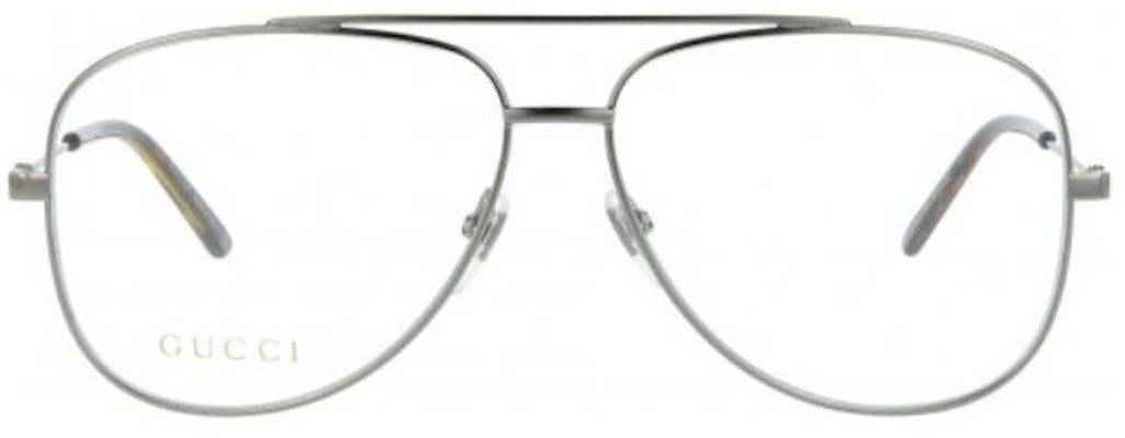 GUCCI Cermin Mata Aviator Logam Perak Unisex Reka Bentuk Mewah GG0442O001 Lookbook GUCCI Cermin Mata Aviator Logam Perak Unisex Reka Bentuk Mewah GG0442O001