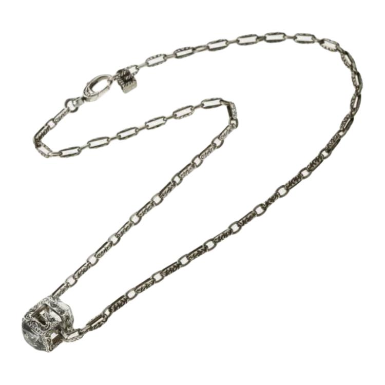 GUCCI Silver Necklace Unisex with Solid Design & Synthetic Crystal. 550926J74528113 圖 2