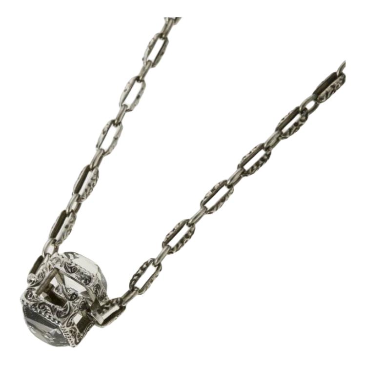 GUCCI Silver Necklace Unisex with Solid Design & Synthetic Crystal. 550926J74528113 圖 3