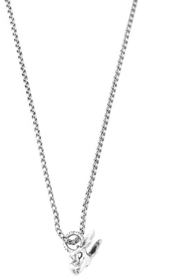 GUCCI Silver Rabbit Head Necklace - Sweater Chain Accessory. 524076-J8400-0811 Lookbook GUCCI Silver Rabbit Head Necklace - Sweater Chain Accessory. 524076-J8400-0811