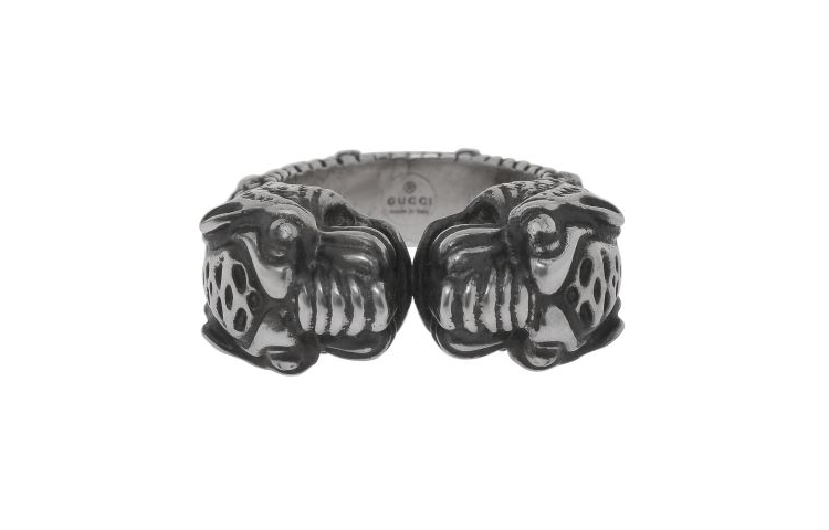 Order GUCCI 男士銀戒指 - 極簡銀色設計 YBC498531001