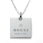 Lookbook GUCCI Silver Square Design Necklace for Men 223869-J8400