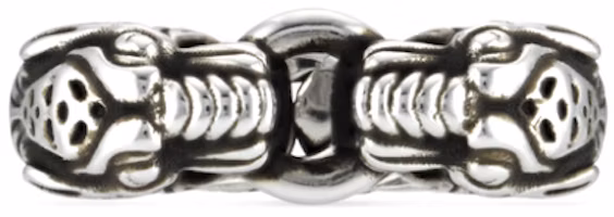 GUCCI Silver Tiger Head 925 Sterling Silver Unisex Couple Ring. 627282-J8400-0701 GUCCI Silver Tiger Head 925 Sterling Silver Unisex Couple Ring. 627282-J8400-0701
