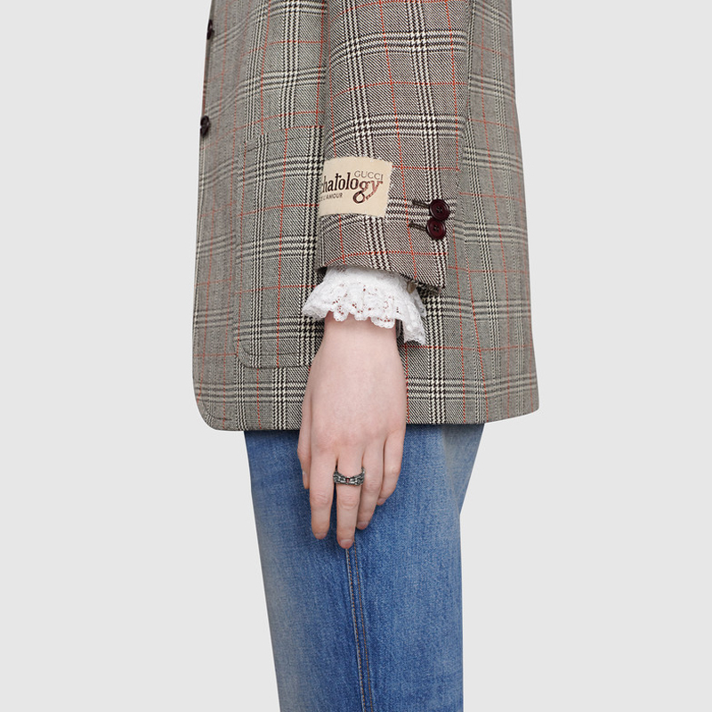 GUCCI Silver Tiger Head 925 Sterling Silver Unisex Couple Ring. 627282-J8400-0701 圖 6