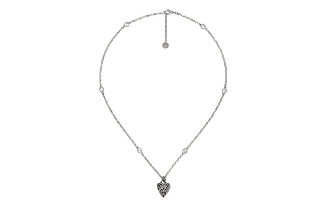 GUCCI Simple Stylish 925 Silver Necklace Unisex Couple Design BQ927471837 圖 3