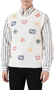 Gucci Baju Tanpa Lengan Cetakan Knit Putih 626640-XKBGE-9750 Buy Gucci Baju Tanpa Lengan Cetakan Knit Putih 626640-XKBGE-9750