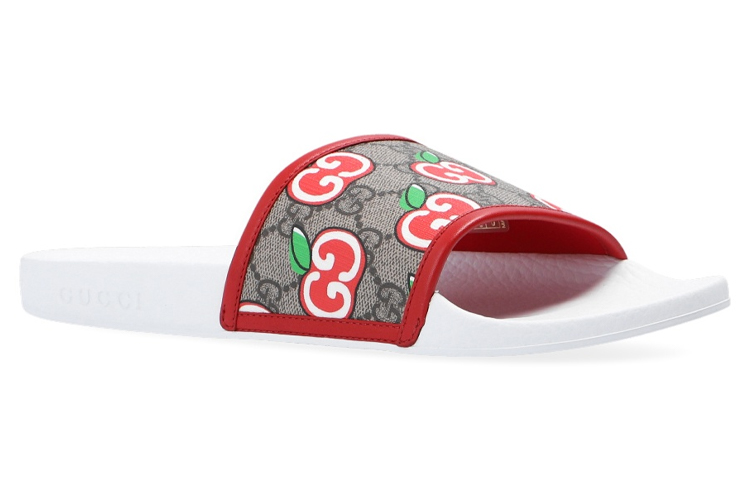 Order グッチ スライド 'アップル ロゴ' 627818-2BQ20-8470 627818-2BQ20-8470
