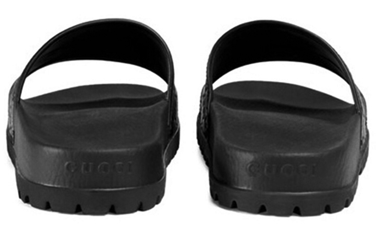 Shop Gucci Selipar 'Fesyen Hitam' 431070-WD20-1000