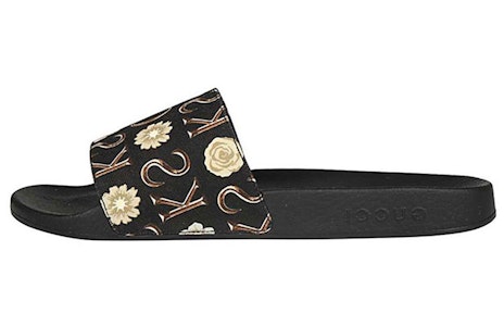 GUCCI 古馳 字母圖樣休閒時尚拖鞋 黑色 Buy GUCCI 古馳 字母圖樣休閒時尚拖鞋 黑色