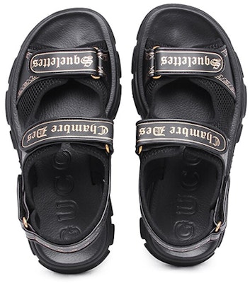 Gucci Selipar 'Black Print' 546060-DIR30-1072 Shop Gucci Selipar 'Black Print' 546060-DIR30-1072