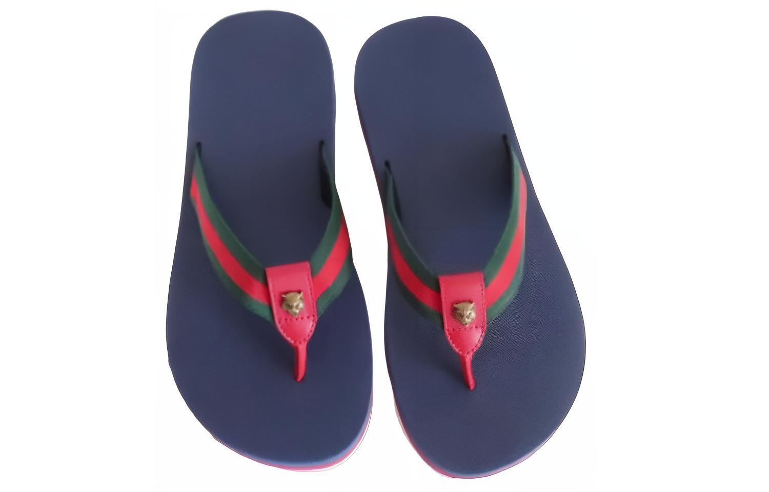Gucci Slide 'Blue Tiger Head' 圖 4