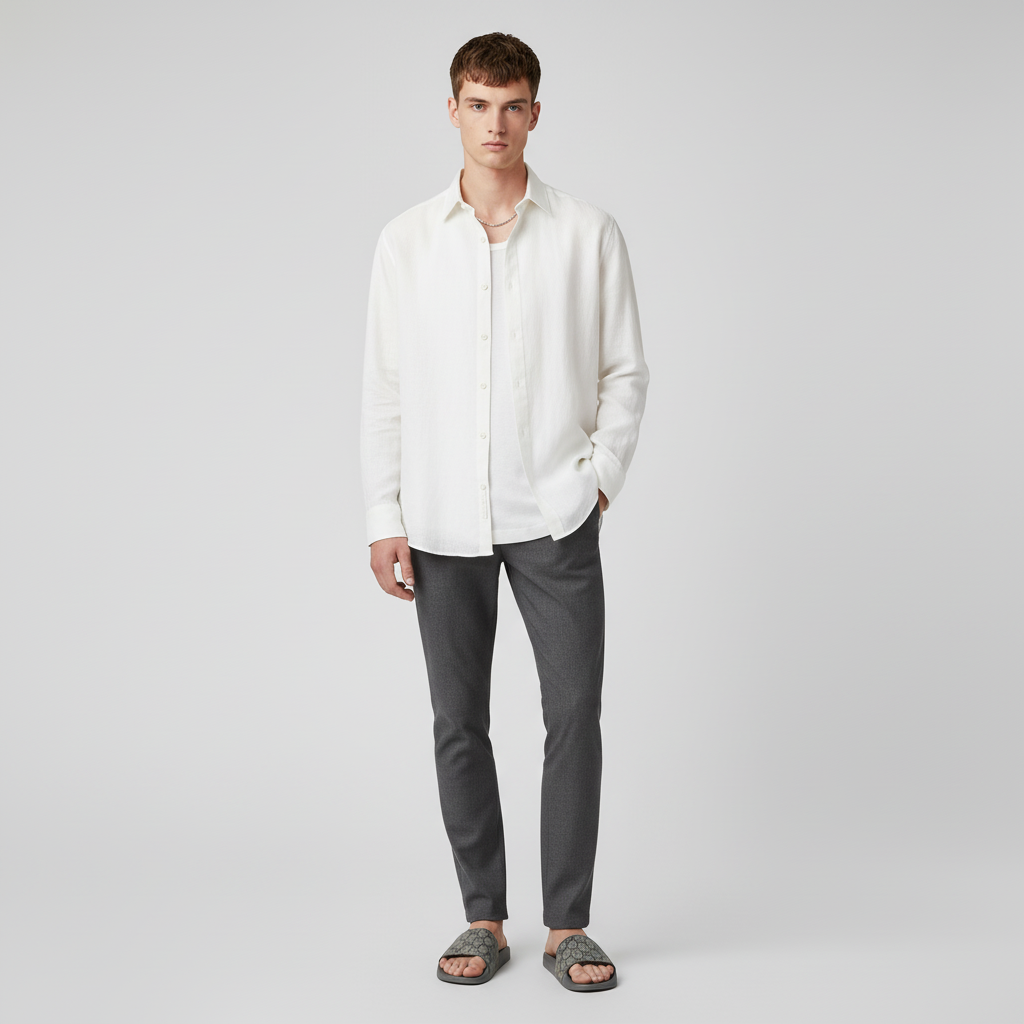 Lookbook 구찌 모노그램 슬라이드 (그레이) 739108-2ZG0G-8713