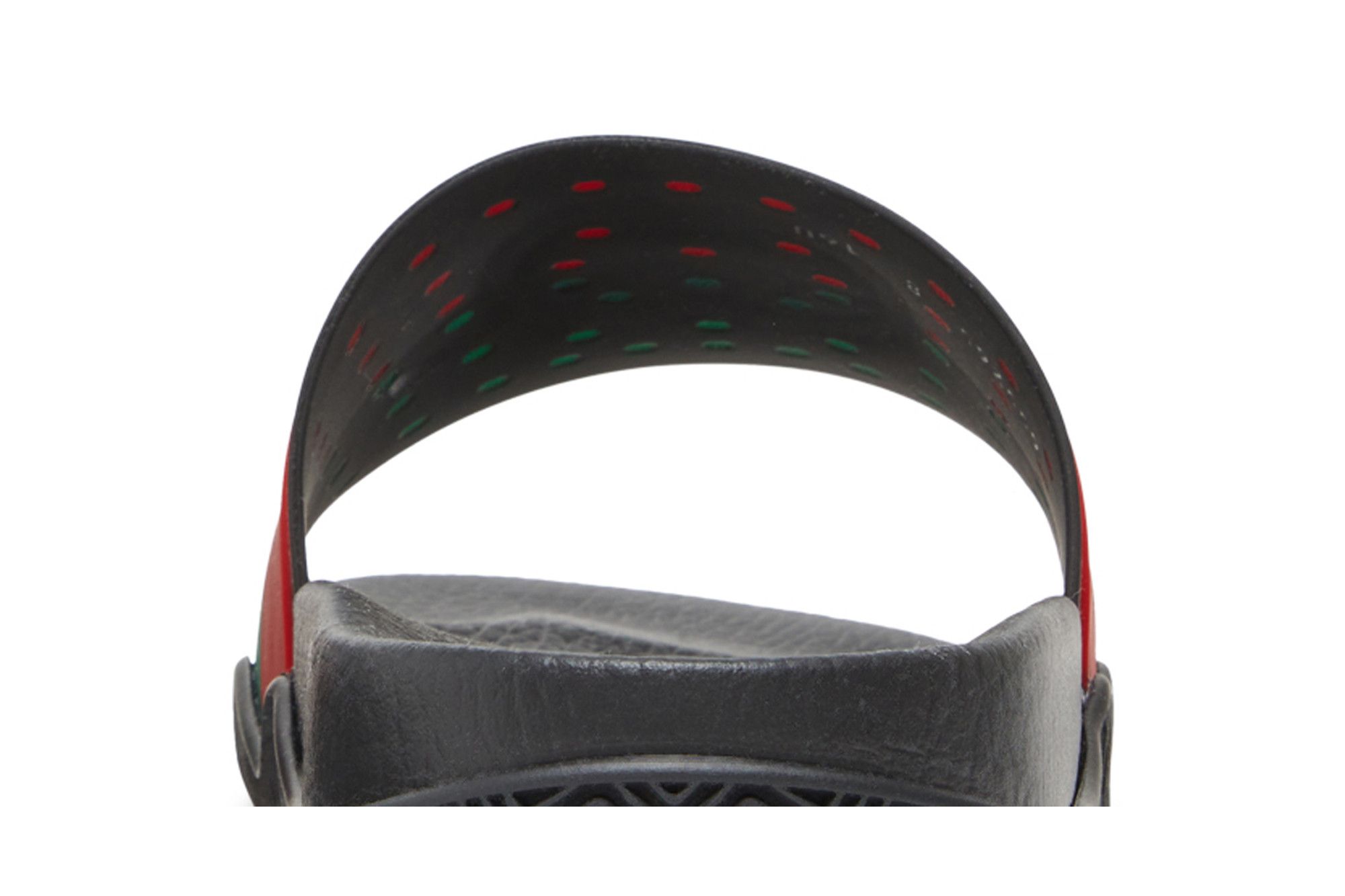 Cheap GUCCI 古馳 露趾一字 時尚涼拖 男款 黑紅
