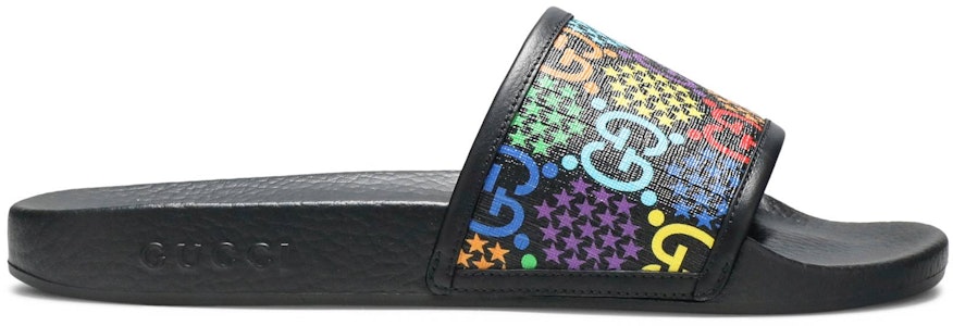 GUCCI古馳 皮革 一字套穿 簡約舒適 時尚涼拖 黑色 Buy GUCCI古馳 皮革 一字套穿 簡約舒適 時尚涼拖 黑色