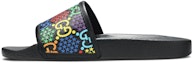 Lookbook Sandal Gucci 'Psychedelic - Hitam' 610089-H2030-1102